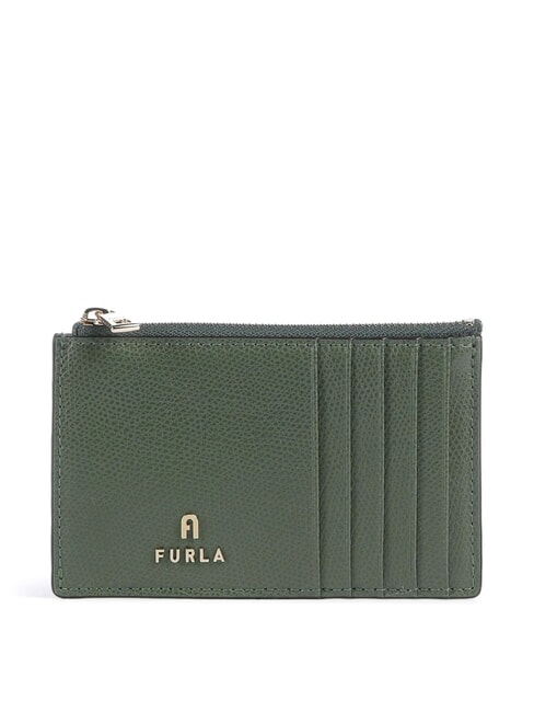 FURLA CAMELIA Portafoglio piatto in pelle oliva - Portafogli Donna