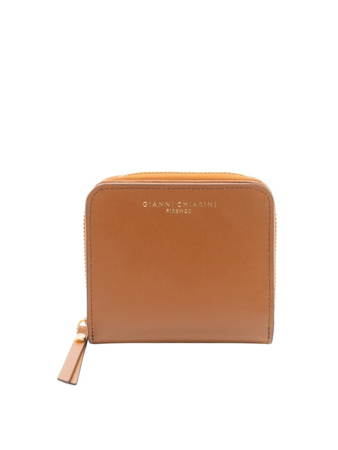 GIANNI CHIARINI WALLETS VACCHETTA CALF Portafoglio piccolo pelle liscia nut - Portafogli Donna
