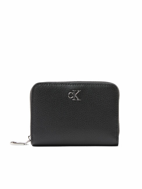 CALVIN KLEIN CKJ MINIMAL MONOGRAM Portafoglio medio in pelle na black - Portafogli Donna