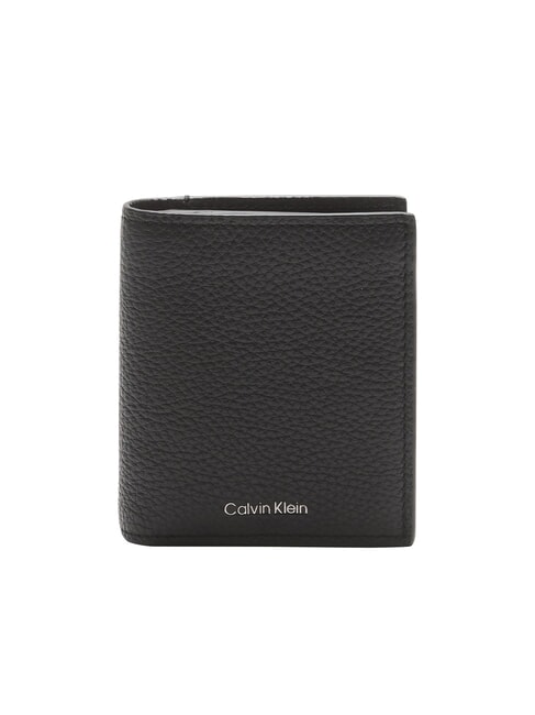 CALVIN KLEIN CK LEATHER Portafoglio verticale in pelle na black - Portafogli Uomo