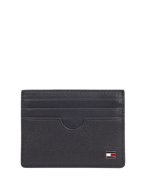TOMMY HILFIGER TH FLAG  Portacard piatto in pelle space blue / black - Portafogli Uomo