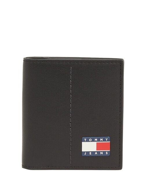 TOMMY HILFIGER TJM HERITAGE LEATHER Portafoglio black - Portafogli Uomo
