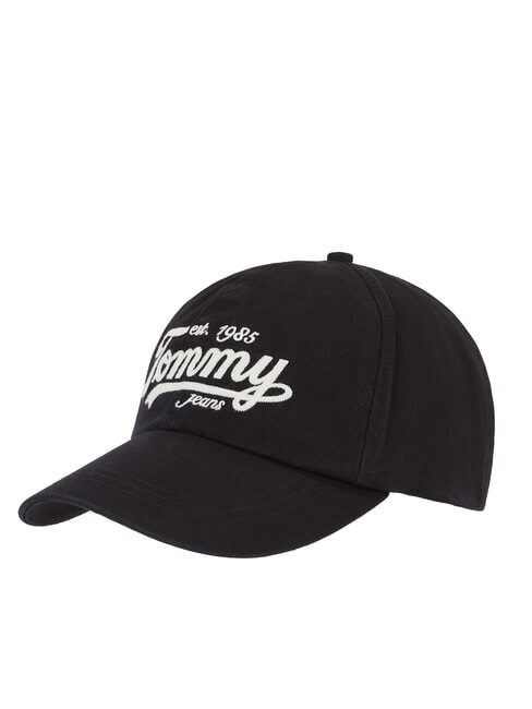 TOMMY HILFIGER TJM ARCHIVE SCRIPT Cappello da baseball black - Cappelli