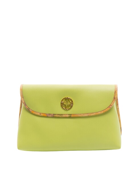 ALVIERO MARTINI PRIMA CLASSE GEO Beauty medio con patta verde mela - Beauty Case