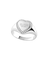 GUESS FINE HEART Anello con cuore e cristalli SILVER - Anelli - 1