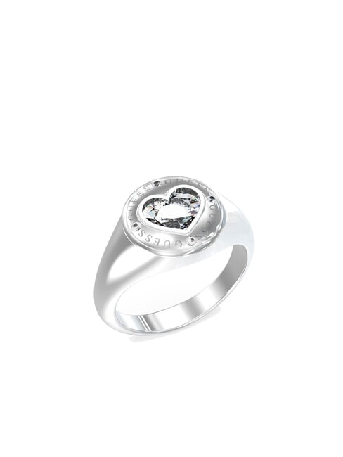 GUESS ROLLING HEARTS Anello SILVER - Anelli