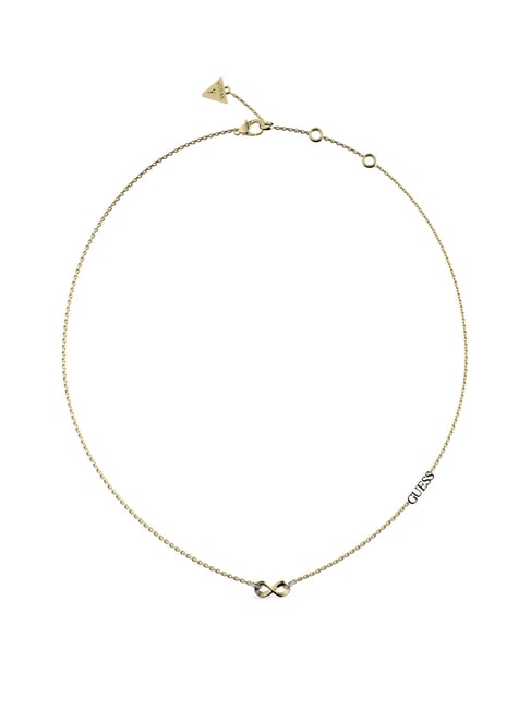 GUESS ENDLESS DREAM Collana con charm infinito e zirconi yellow gold - Collane