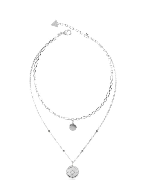 GUESS ALL OF US Collana a due fili con pendenti SILVER - Collane