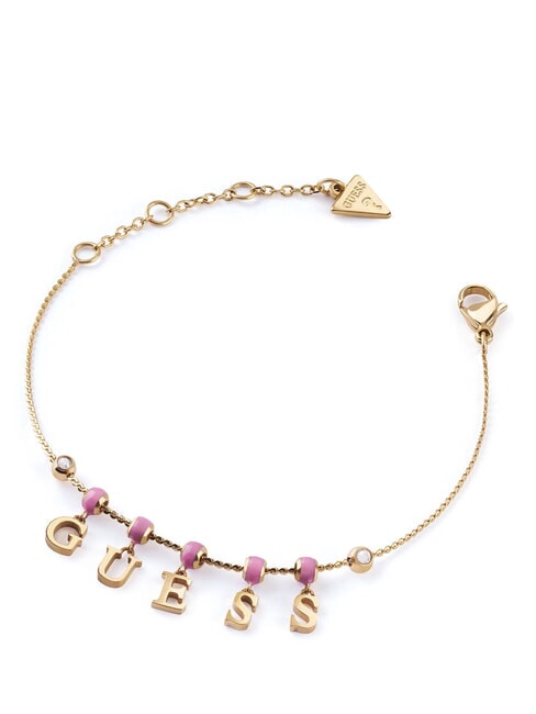 GUESS ARM PARTY Bracciale con ciondoli yellow gold/pink - Bracciali Donna