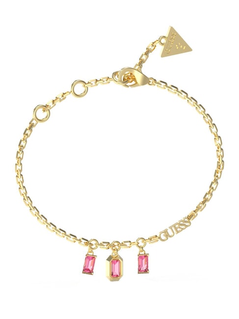 GUESS HASHTAG  Bracciale yellow gold/fuchsia - Bracciali Donna