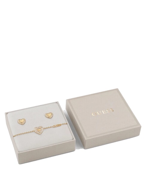 GUESS AMAMI GIFT BOX Bracciale + orecchini yellow gold - Orecchini