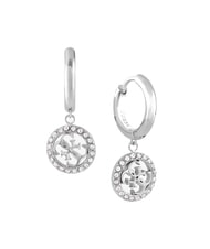 GUESS LIFE IN 4G Orecchini a cerchio con charm 4G SILVER - Orecchini - 1