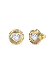 GUESS ROLLING HEARTS Orecchini con cuore incastonato - Orecchini