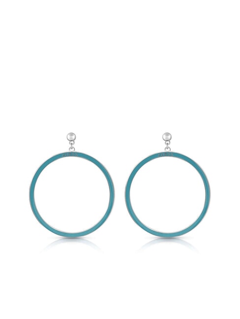 GUESS ICICLE Orecchini a cerchio smaltati SILVER - Orecchini