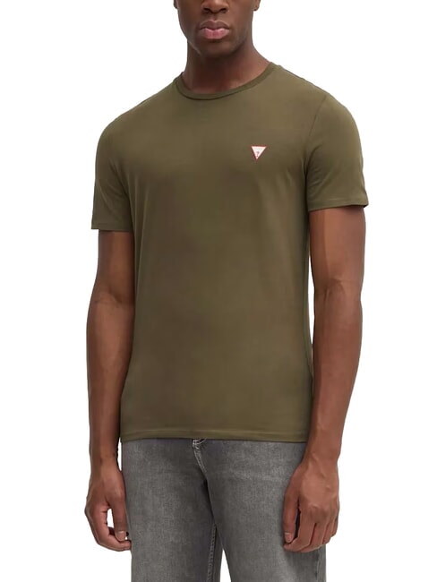 GUESS CORE T-Shirt in cotone olive morning - T-shirt Uomo