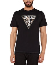 GUESS TRIANGLE T-shirt in cotone con stampa - T-shirt Uomo