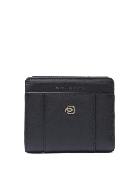 PIQUADRO CIRCLE Portafoglio compatto in pelle Nero - Portafogli Donna