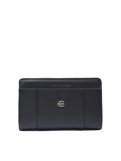 PIQUADRO CIRCLE Portafoglio medio in pelle Nero - Portafogli Donna