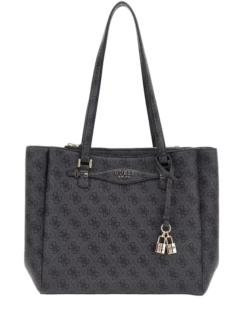 GUESS KATYA Shopping Bag coal - Borse Donna