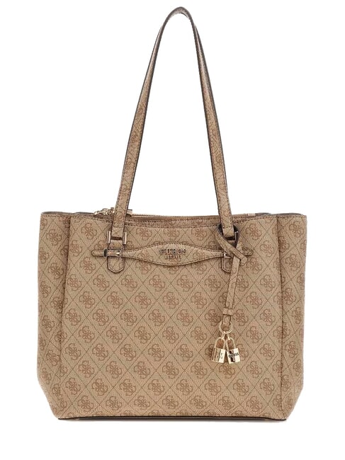 GUESS KATYA Shopping Bag LATTE LOGO - Borse Donna