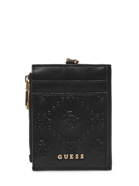 GUESS PEONY Portafoglio con moschettone NERO - Portafogli Donna