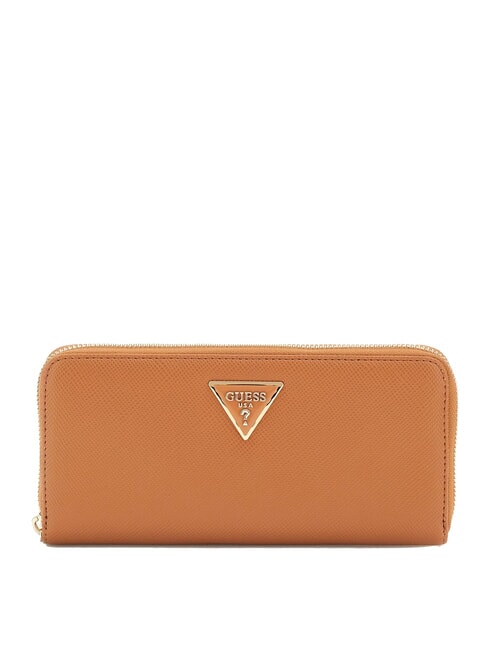 GUESS LAUREL 2 Portafoglio zip around grande light cognac - Portafogli Donna