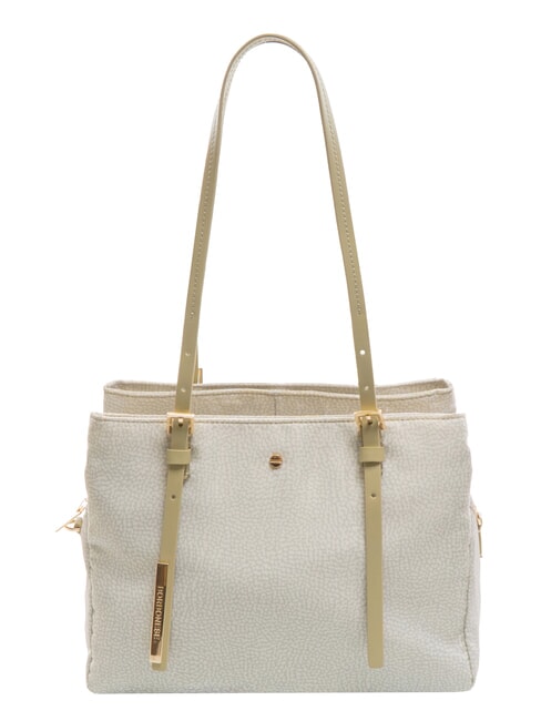 BORBONESE L'ECOLE NYLON Shopper a spalla, con tracolla kaki - Borse Donna