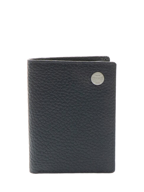 SPALDING SNAP  Portafoglio verticale in pelle martellata blu - Portafogli Uomo