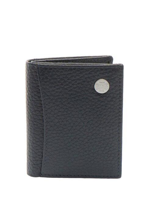 SPALDING SNAP  Portafoglio in pelle martellata blu - Portafogli Uomo