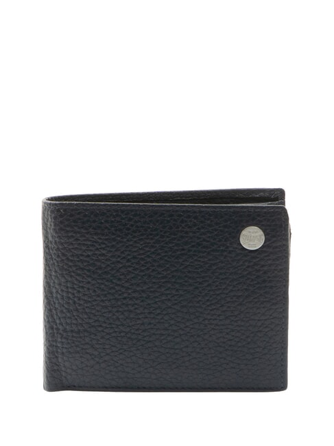 SPALDING SNAP Portafoglio medio in pelle martellata blu - Portafogli Uomo