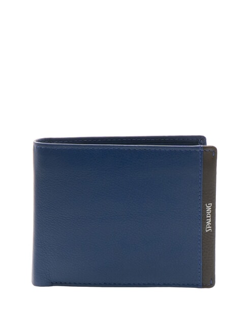 SPALDING SNAP  Portafoglio in pelle con portamonete testamoro - Portafogli Uomo