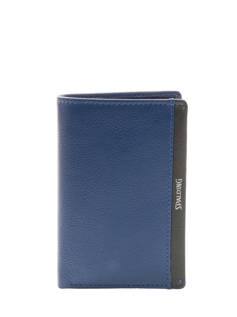 SPALDING STRIPE  Portafoglio verticale in pelle testamoro - Portafogli Uomo