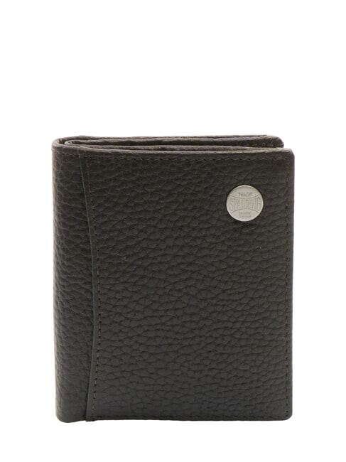 SPALDING SNAP  Portafoglio in pelle martellata testamoro - Portafogli Uomo