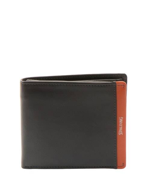 SPALDING SNAP  Portafoglio in pelle con portamonete brown/orange - Portafogli Uomo