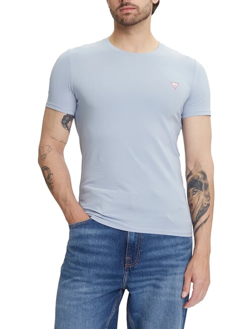 GUESS ORIGINAL T.shirt con logo nimbus blue - T-shirt Uomo