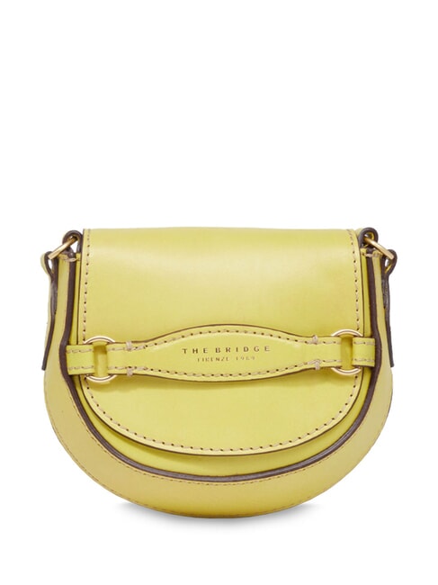 THE BRIDGE BETTINA Borsa mini in pelle a tracolla lime with gold - Borse Donna