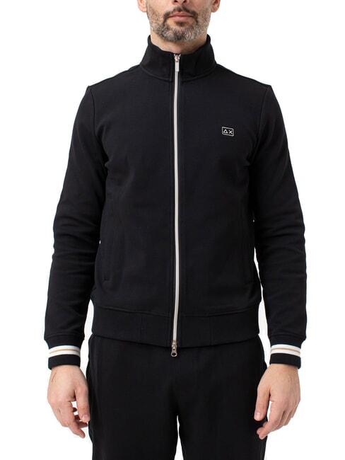 SUN68 HERITAGE Felpa full zip nero - Felpe Uomo