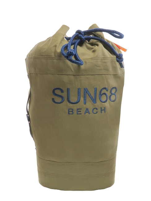 SUN68 CABARDINE Sacca da mare in cotone militare scuro - Borse Donna