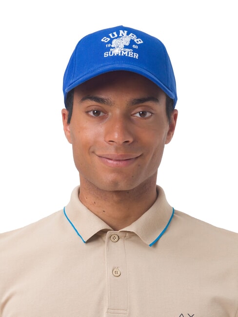 SUN68 LOGO Cappello modello baseball blue - Cappelli