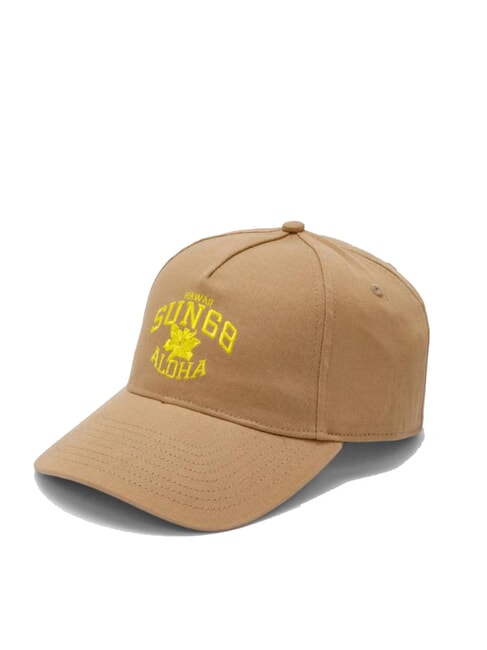 SUN68 LOGO Cappello modello baseball sabbia - Cappelli