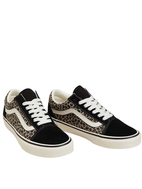 VANS OLD SKOOL COLOR THEORY Sneakers in tela black/leopard - Scarpe Unisex