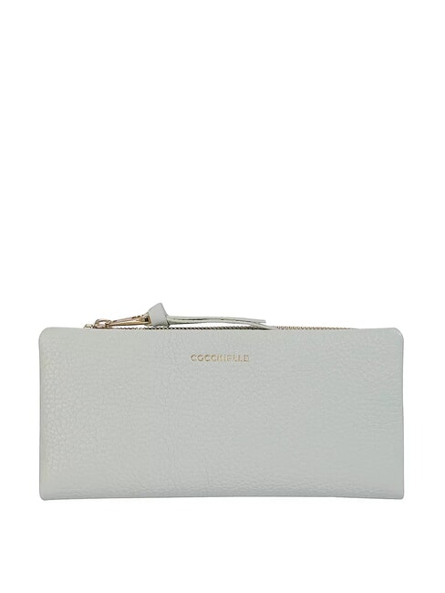 COCCINELLE SOFTY Portafoglio in pelle martellata celadon green - Portafogli Donna