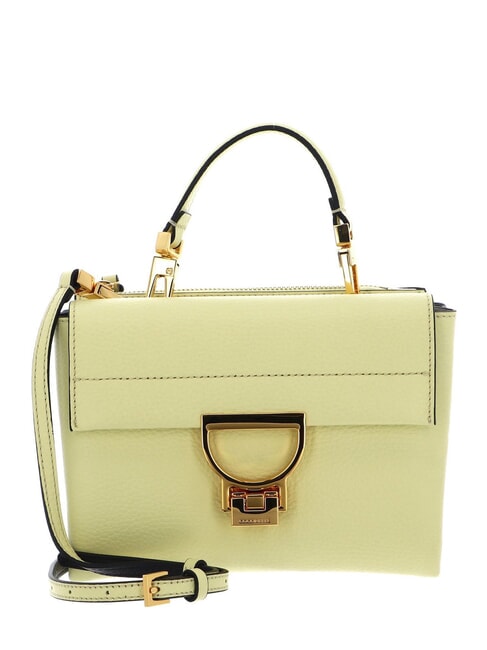 COCCINELLE ARLETTIS Hand bag in pelle martellata lime wash - Borse Donna