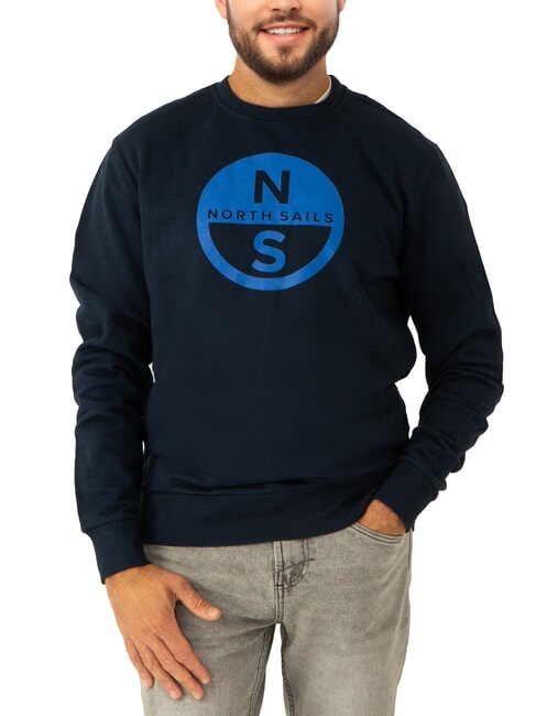 NORTH SAILS BASIC Felpa girocollo con stampa logo combo 1 - Felpe Uomo