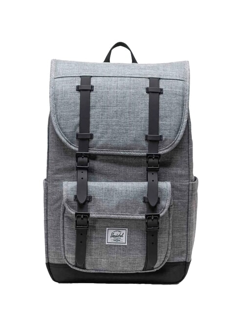 HERSCHEL LITTLE AMERICA MID Zaino porta PC 15,6" RAVEN CROSSHATCH - Zaini Scuola & Tempo Libero