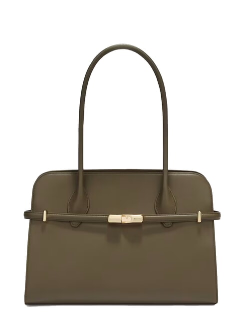 FURLA GOCCIA Borsa a spalla in pelle sage - Borse Donna