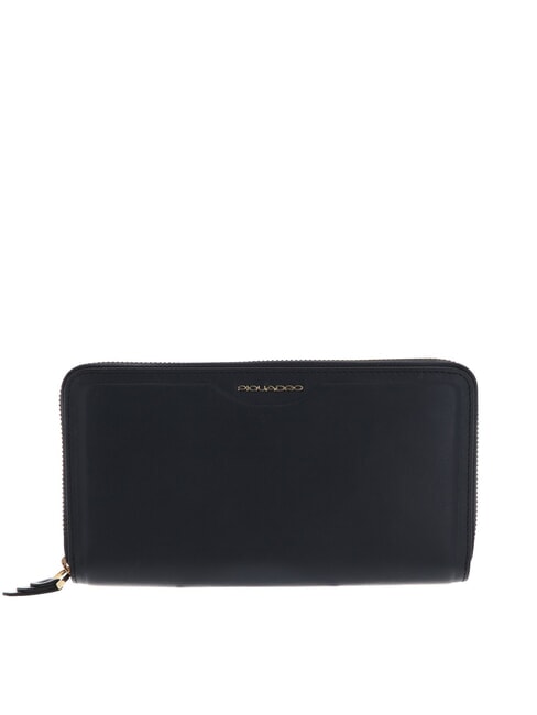 PIQUADRO GEA Portafoglio in pelle blu - Portafogli Donna