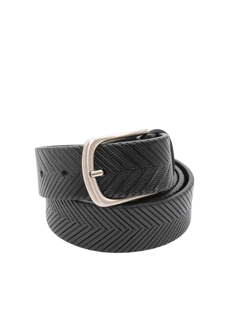 SPALDING ZIGZAG Cintura accorciabile in pelle nero - Cinture