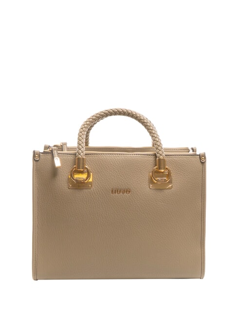 LIUJO MANHATTAN Borsa media a mano desert taupe - Borse Donna