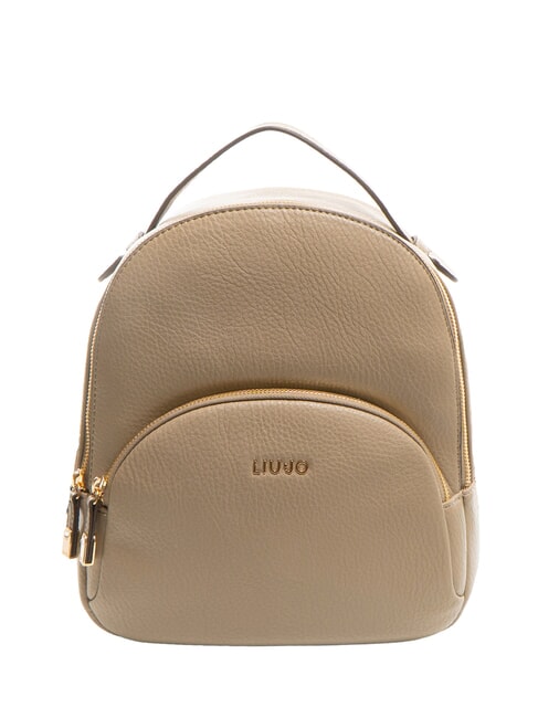 LIUJO MANHATTAN Zaino medio tondo con tasca desert taupe - Borse Donna
